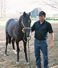 クリスさんと黒馬ちゃん